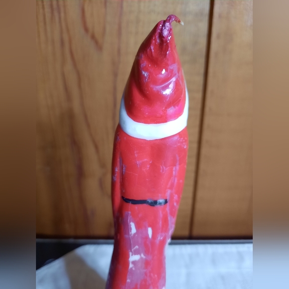 Vintage Christmas Candles Tall Santa Holding Tree Present Sack of Gifts - Picture 6 of 16